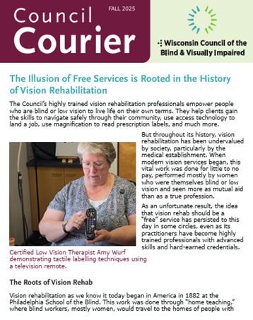 Front cover of the Fall 2025 Council Courier