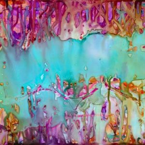 alcohol inks painting
